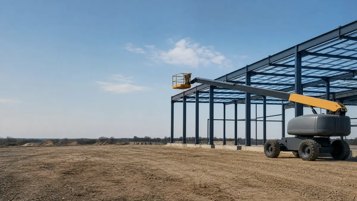 Rough Terrain Scissor Lifts jobsite access in Columbia